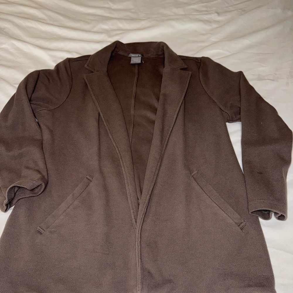 Grey Blazer Coat